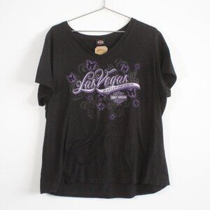 Harley Davidson Las Vegas Nevada B2B Graphic Tee Shirt Black